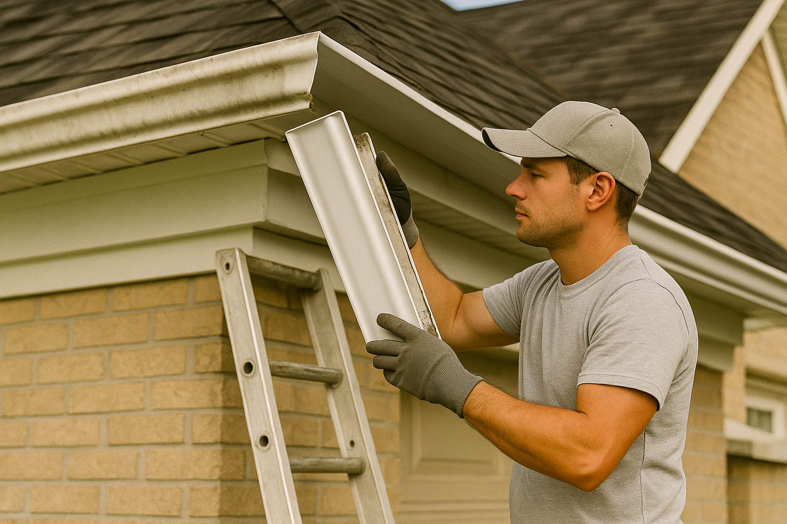 GT aluminum gutter repair
