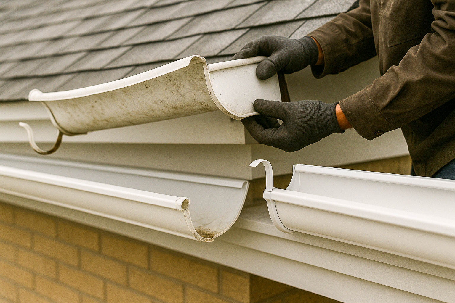 GT aluminum gutter replacement