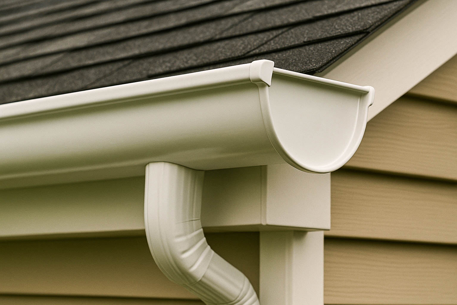 GT aluminum half round gutters
