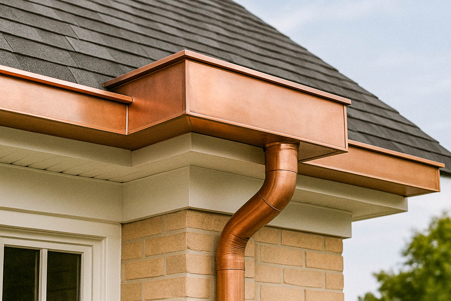 GT copper gutter box style