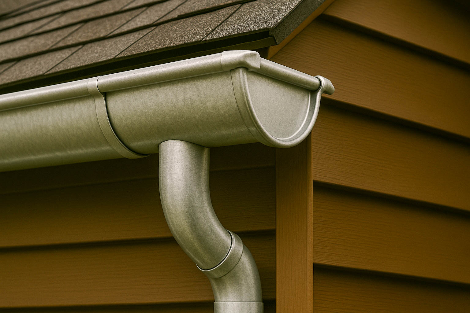 GT steel gutter half round