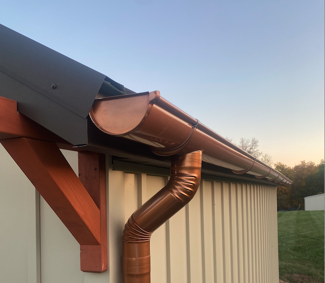 commercial gutter installation in grain valley mo