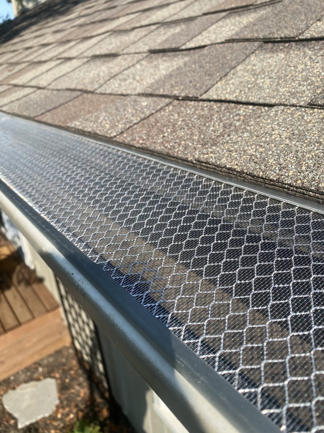 image of a gutter guard installed by Gutter Tech in the Missouri area